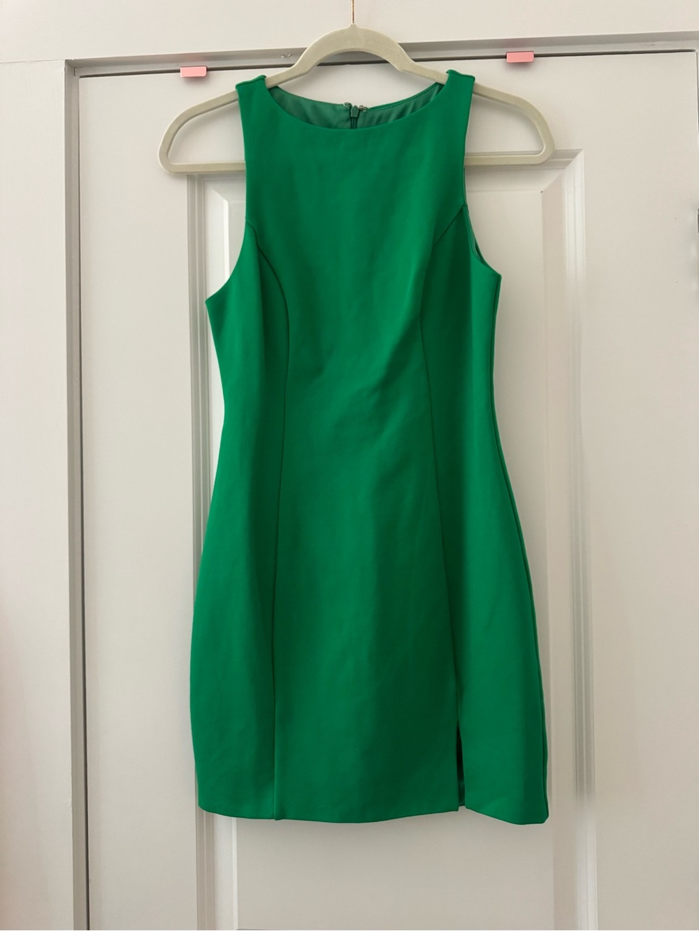 Green mini dress